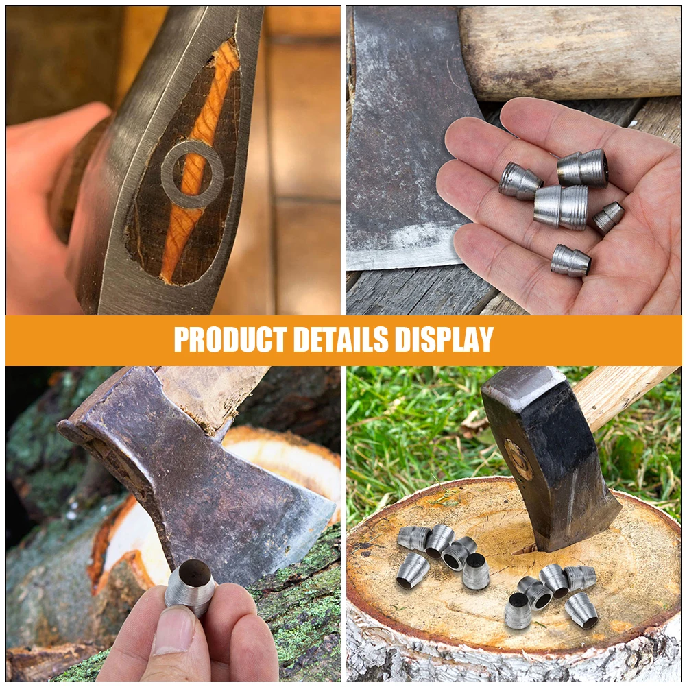 

25Pcs Metal Reinforcing Wedges for Axe Handle Heavy Duty Iron Replacement Fixing Accessories for Repair