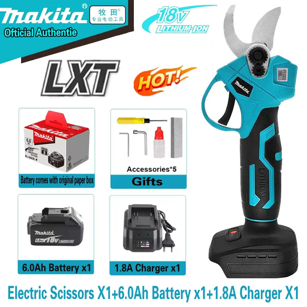 

Makita Brushless Electric Scissors Cordless Pruning Shears 18V Multifunctional Fruit Tree Branche Cutter Garden Tool