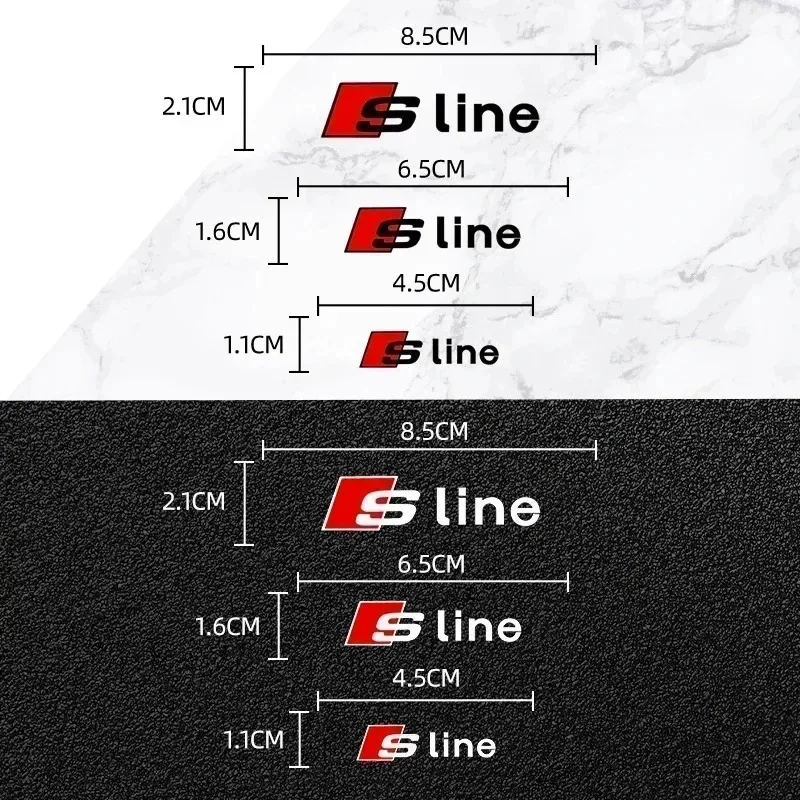 Car Brake Caliper Sticker Heat Resistant Decals Auto Accessories For Audi sline A4 B7 B8 B9 A3 8P 8V 8L A5 A6 C6 C5 C7 4F A1 A7 view 2