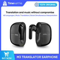 Timekettle M3 Travel Translation Earbuds, Music Bluetooth Earphones with Simultaneous Interpretation, Smart Translator