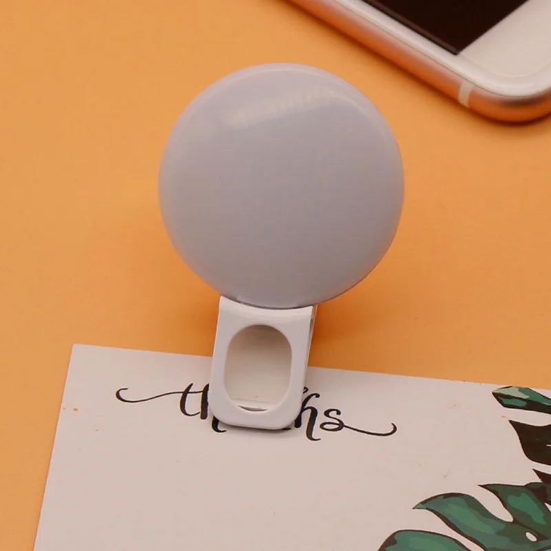 Mini Selfie Ring Light Portable Clip-on Selfie Fill Light USB Rechargeable Battery Adjustable LED Fill Light For Mobile Phone