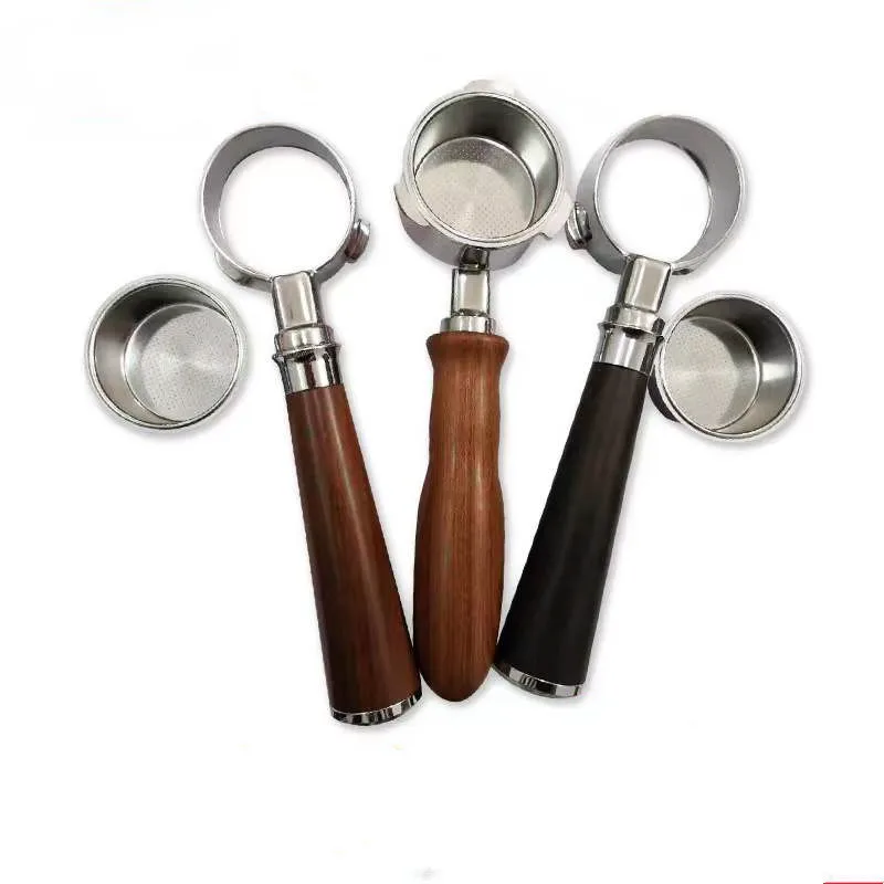 54mm 304 Stainless Steel Dual Spout Portafilter Filter Holder Leak-proof Fit for Breville Sage 870 878 880 Espresso Coffee Maker
