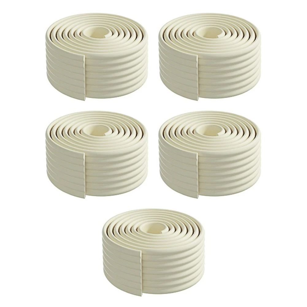 5 Rolls Sponge Weather Stripping Seal Strip Self Sound Absorption Tape For Door Frame Window Edge Draft Stopper Tool
