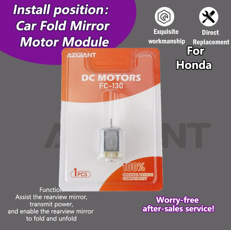 

AZGIANT Side Mirror Folding System Motor For Honda Civic MK10 1.5L 2.0L/CR-V MK4/Freed/Fit MK3/MK5/HR-V MK2 car accessories