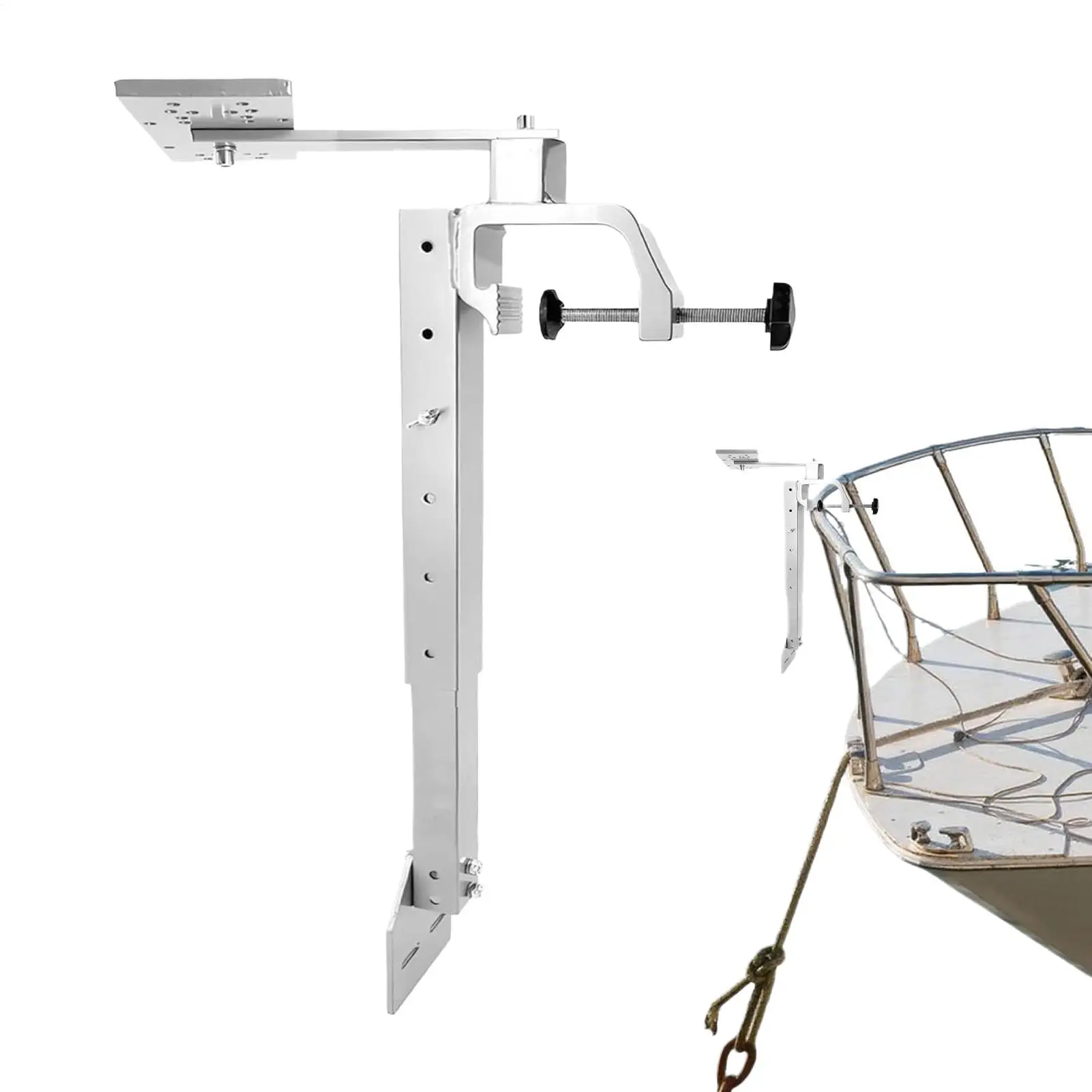 

Крепления для эхолота для лодок, вращающиеся на 360°, регулируемые по высоте морские принадлежности, рама для крепления эхолота для лодок, уличная вода