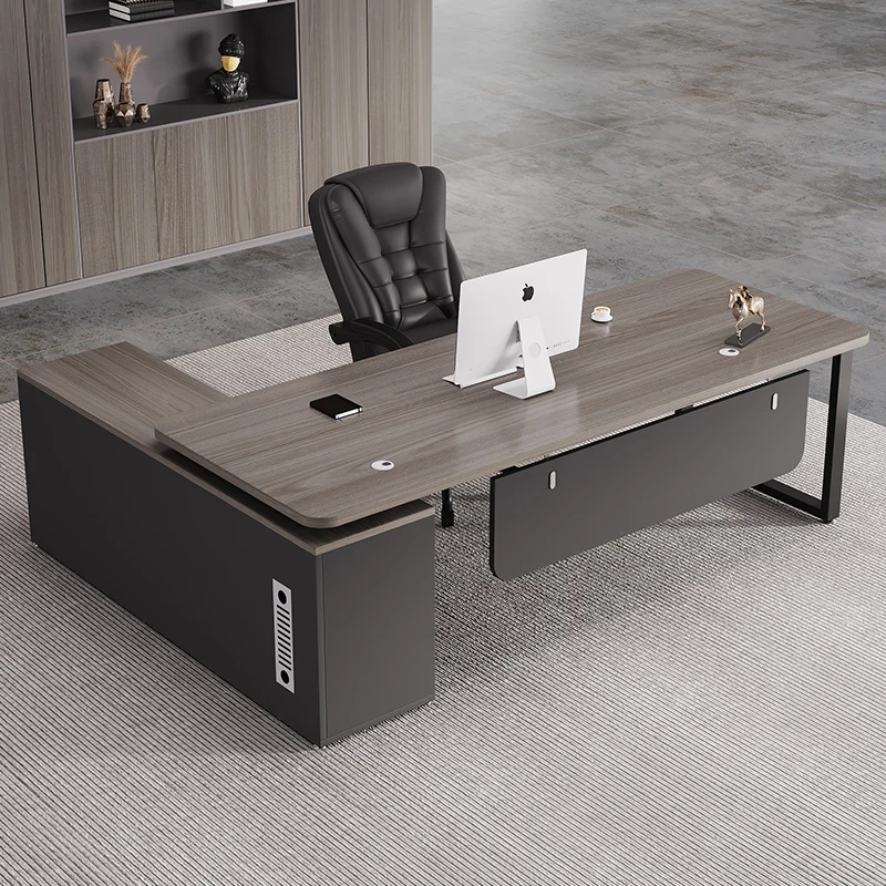 Desk Office Desk and Chair Combination Manager President Single  Computer Desk Large Table Boss