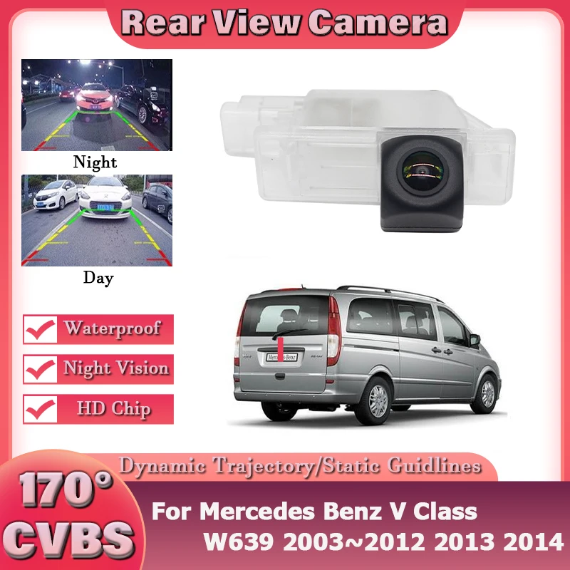 

Камера заднего вида для Mercedes Benz V Class W639 Vito 639 Viano Valente CCD HD Резервная камера ночного видения с объективом «рыбий глаз»
