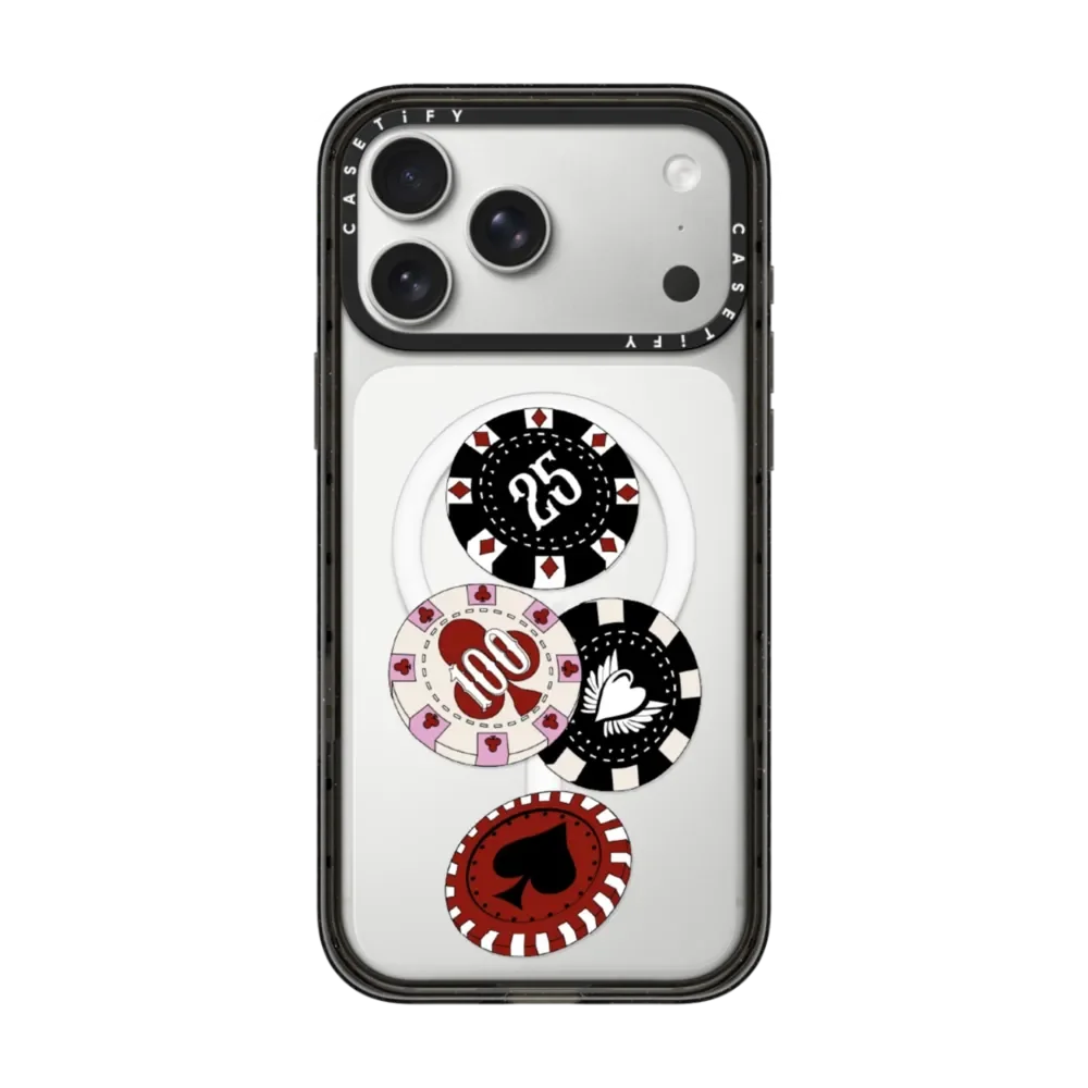 【 CASETiFY 】 RHINESTONEROMANCE CASETiFY Metal rhinestones Series Magnetic Drop-proof Case for
