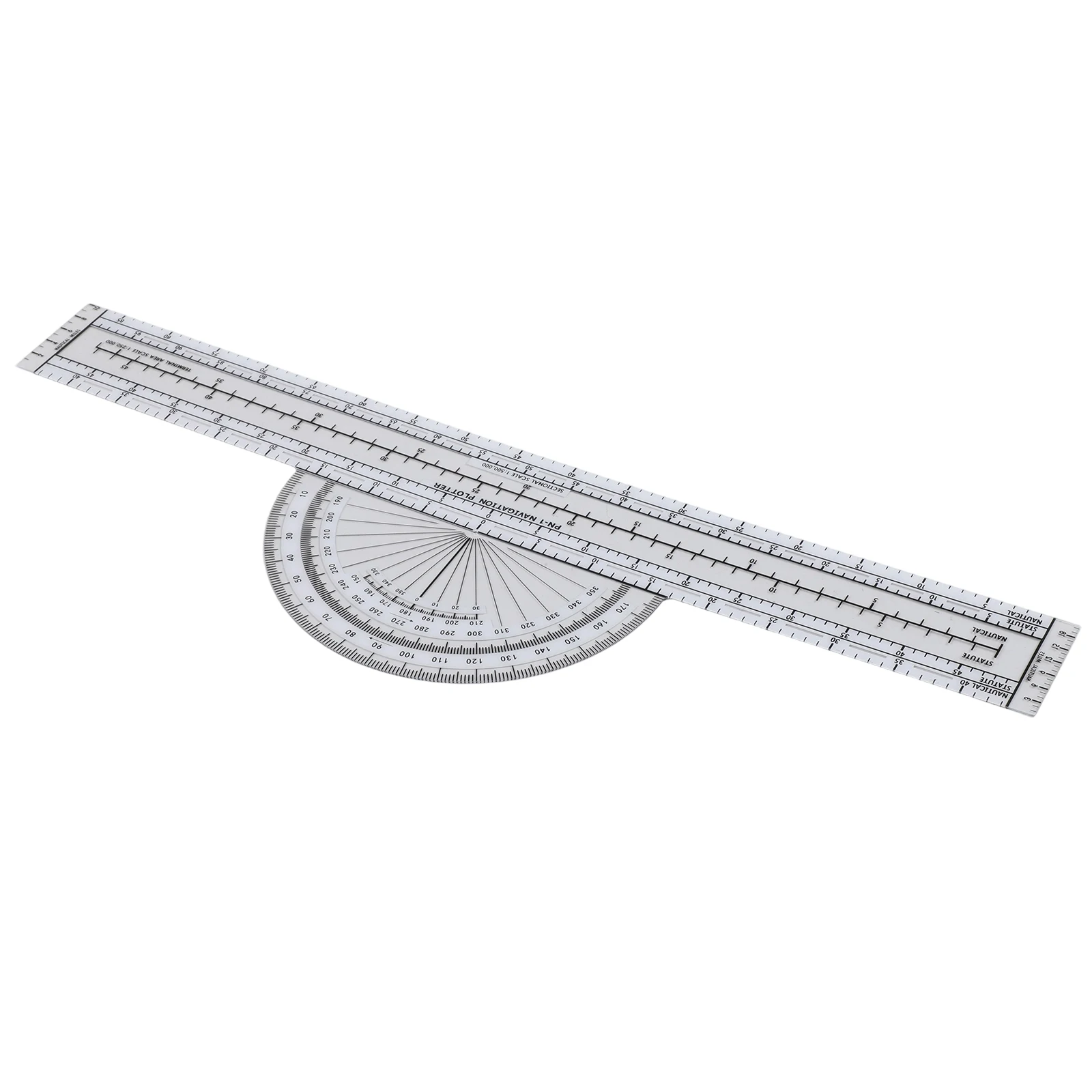 Flight Planning Aviation Plotter Flight Planning Ruler Flight Instructor Teaching Aid Calibrated Scale Easy To Read