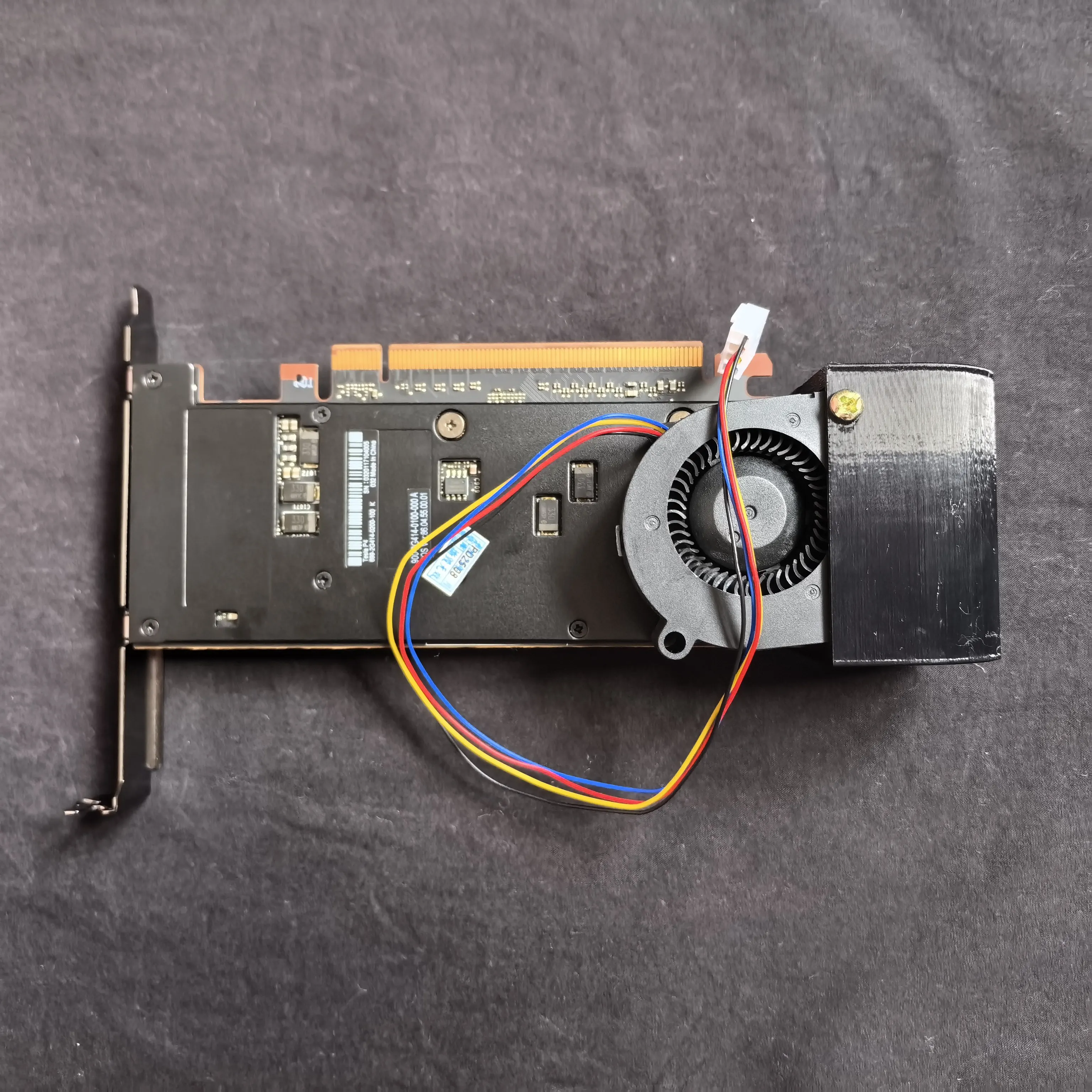 Universal U-Shaped Turbo Fan Cooler for NVIDIA for Tesla P4 / T4 / M4 / L4 / A2 Graphics Cards - view 3