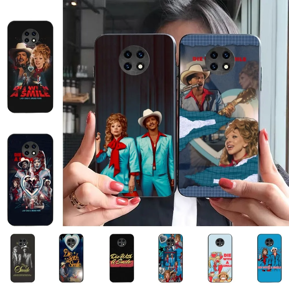 Singer L-Lady G-Gaga Die With A Smile Bruno Mars Phone Case For Redmi 8 9 10 Plus Pro 7 8 9 A GO K20 K30 K40 Pro Plus F3 Fundas