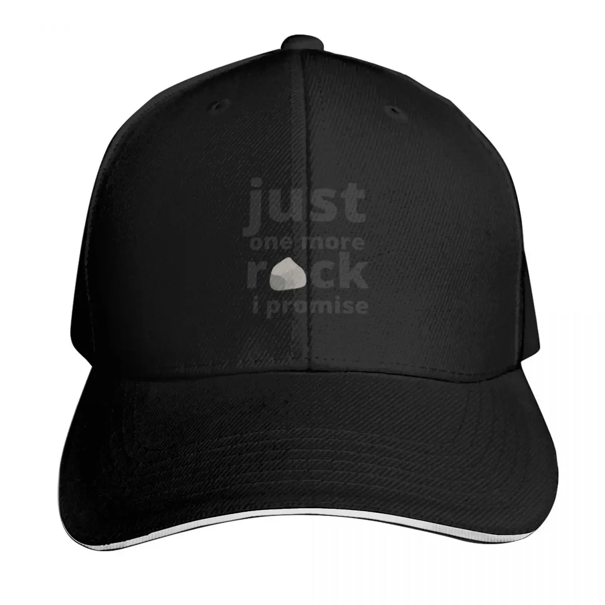 

just one more rock i promise Baseball Cap Anime Rugby tea Hat Fishing cap Caps Women Men's