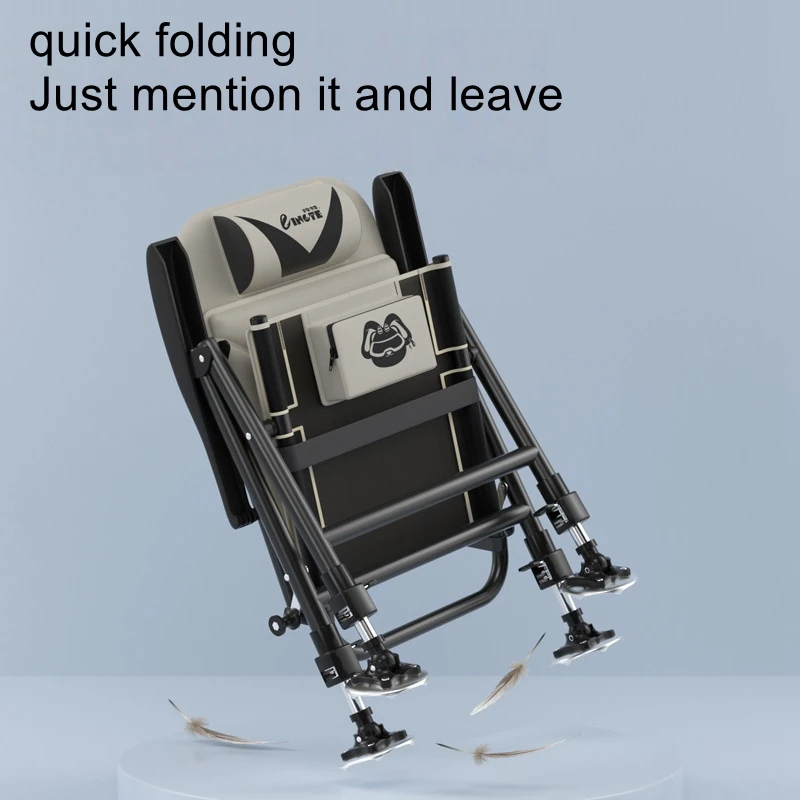 كرسي صيد قابل للاستلقاء وقابل للطي على الطراز الأوروبي، كرسي صيد متعدد الوظائف لجميع التضاريس