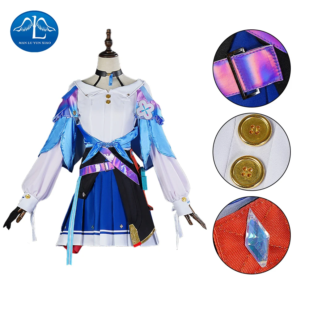 

Honkai Star Rail March 7th Cosplay Costume Anime March 7th Cosplay Cute Skirt Uniform Outfits Halloween Costume Anime Suit