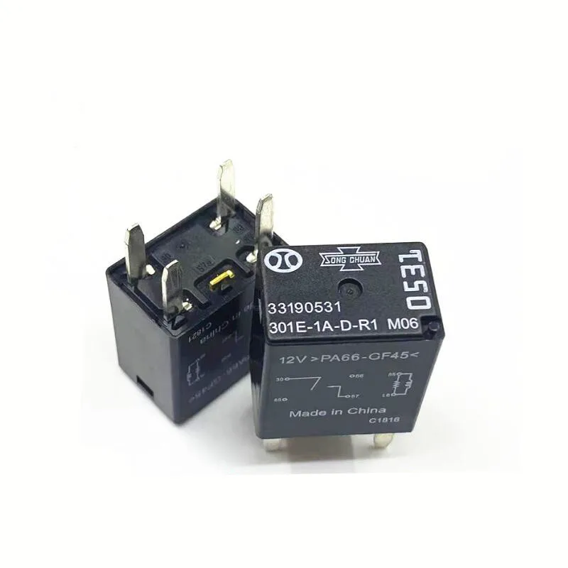 

NEW 301E-1A-D-R1 301E 1A D R1 301E1ADR1 12VDC DC12V 12V 35A relay 4PIN