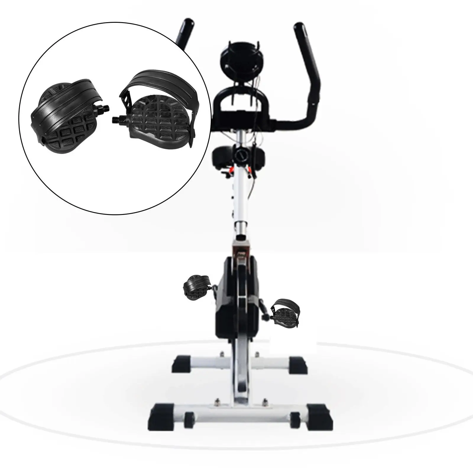 Schwarz Multi-Function Exercise Bike Pedals Exercise Bike for Riding Home Gym