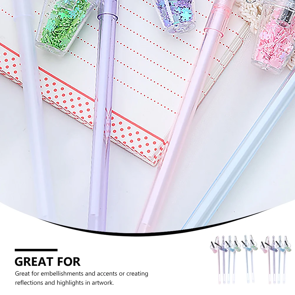 

10 Pcs Sequin Pen Cute Gel Pens Christmas Bulk Plastic Aesthetic Stationery Student