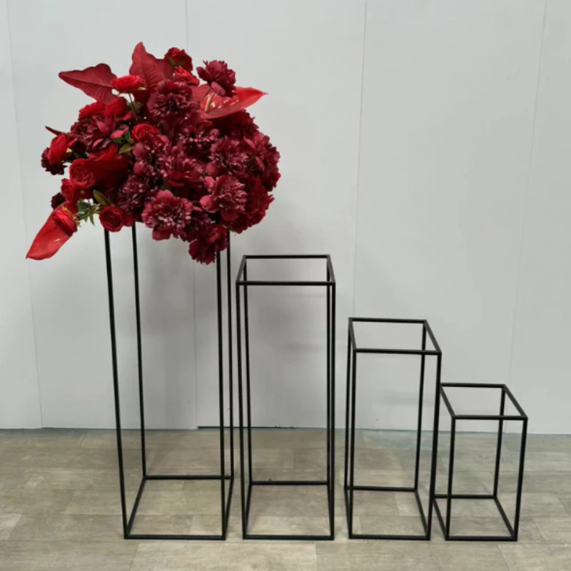 

Wedding And Festival Geometric Frame Props Road Guide Welcome Flower frame Decoration, Shop Window Display Gift Rack 9 pcs