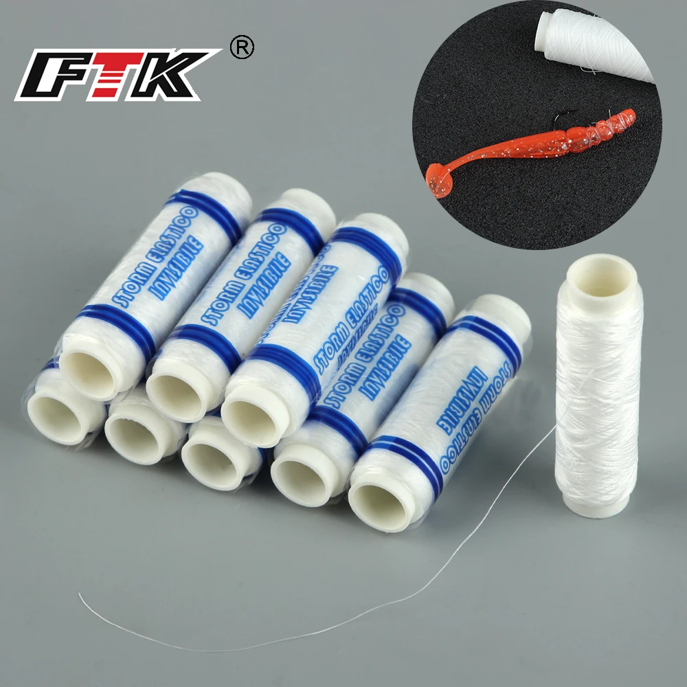 FTK ไนลอนยืดหยุ่นเหยื่อสายตกปลาด้ายตกปลาทะเลผูกวัสดุ 0.2 มม.250 M ต่อ SPOOL ยืดที่มองไม่เห็นสายตกปลาทะเล