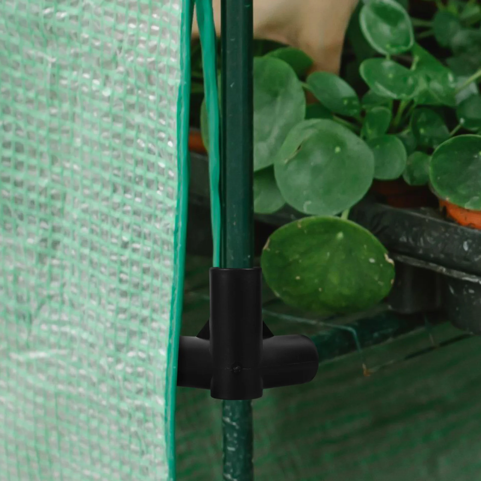 

10pcs Plastic Connector Pcs 3 Way Gardening Connectors Four Tube Four-Way Connectors Greenhouse Trellis Shed Building