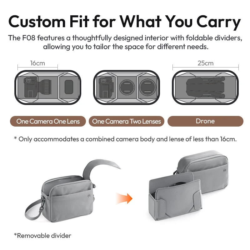 Ulanzi F08 Lightweight Travel Backpack Lightweight Portable Travel Bag for Camera Laptop Fill Light 2-in-1 Travel Bag