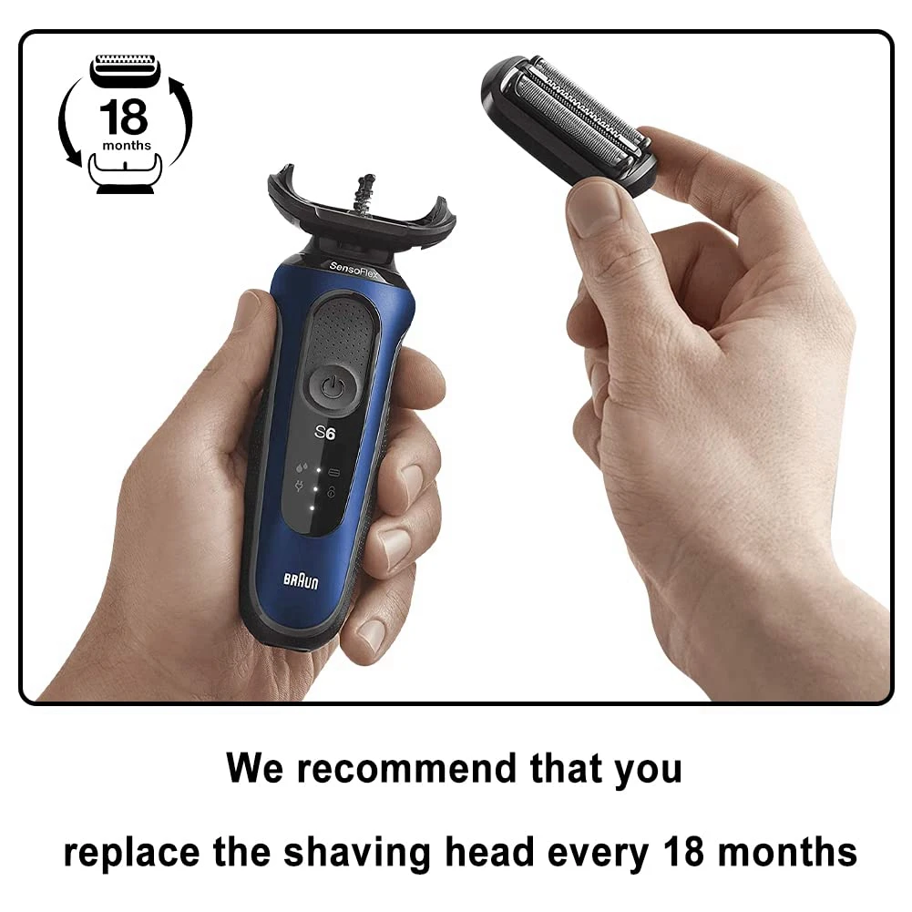 ส่วนทดแทนเครื่องโกนหนวดและเครื่องตัด53B สำหรับ Braun ชุด5มีดโกน5020S 5018S 5050Cs 6020S 6075Cc 6072Cc