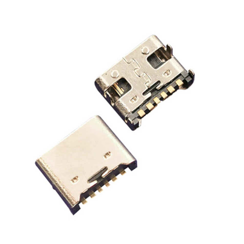 Current Mobile Phone USB 3.1 6 Pin SMT Socket Connector Type C Socket Connector Type-C Female Charging Socket Female Connector