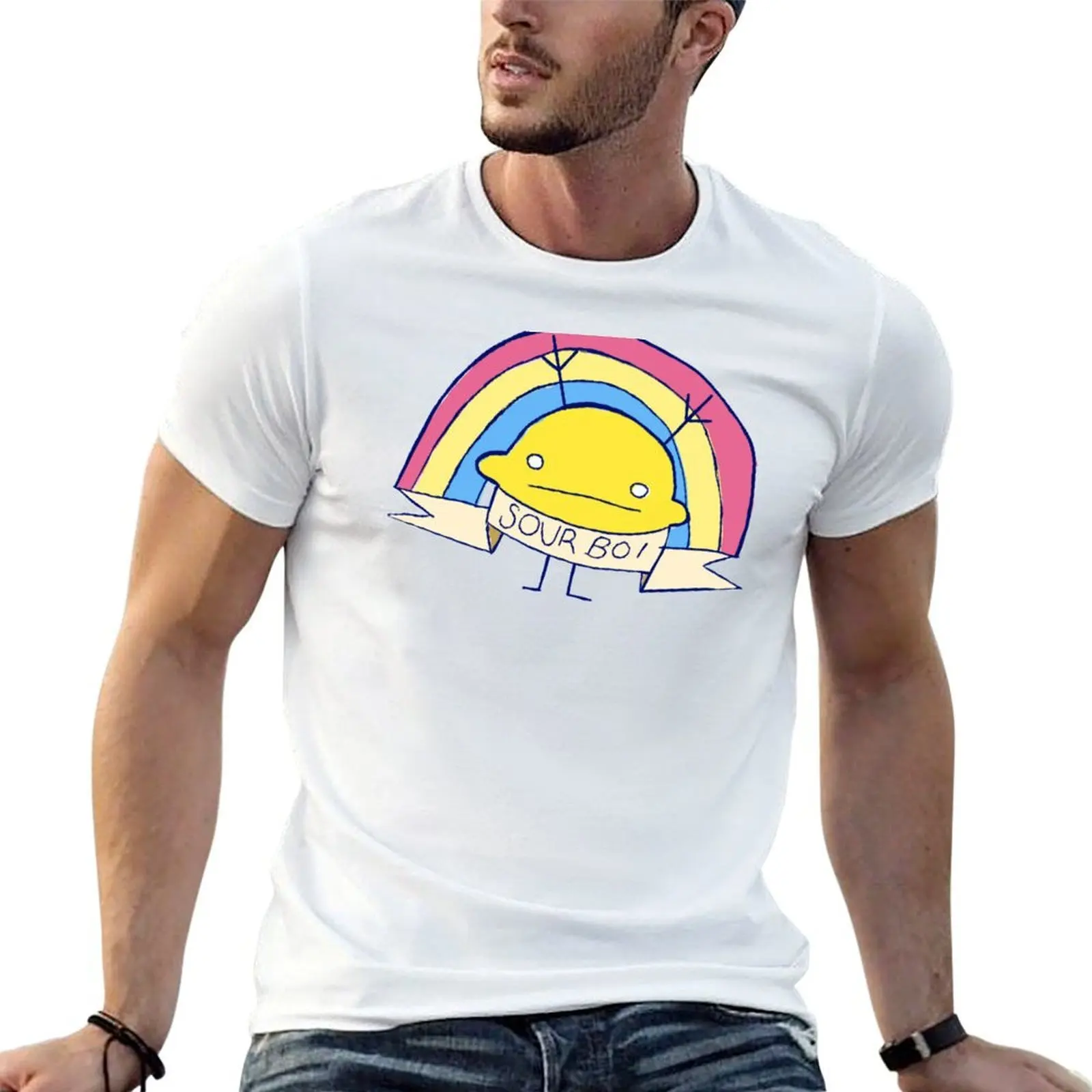 

t shirt pack Lemon shirts personalised Rainbow t T-Shirt cotton man tshirt white for 100%