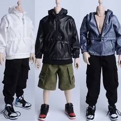 1/6 Scale Male Soldier Casual Loose Pullover Hooded Jacket Cargo Pants Clothes Set for 12
