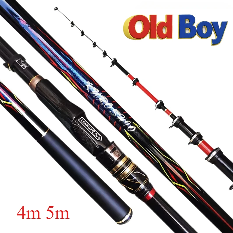 LENNOX Rock Fishing Rod Carbon Ultra Light and Ultra Hard Fully Inclined Guide Ring Hand Sea Dual-use Lake Reservoir Fishing Rod