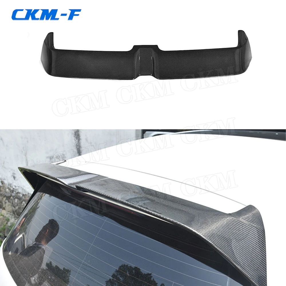 For Golf MK7 Carbon Fiber Rear Roof Spoiler Trunk Trim Wings for Volkswagen VW Golf 7 VII MK7 7.5 GTI R 2014-2020 O Style