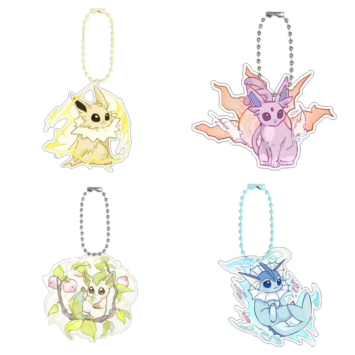 

Pokemon Umbreon Leafeon Glaceon Sylveon Self-Control Acrylic Cartoon Key Buckle Pendant Anime Keychain Pendant Gift Toys