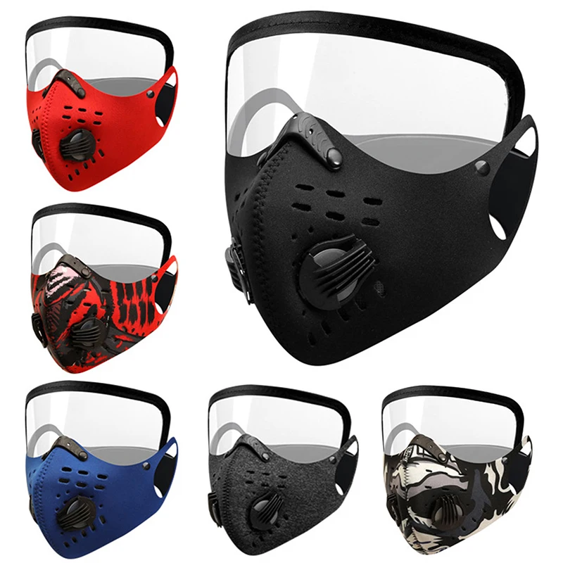 

Противотуманная пыленепроницаемая ветрозащитная и теплая велосипедная маска с воздушным клапаном и велосипедными очками Цельная велосипедная маска для лица