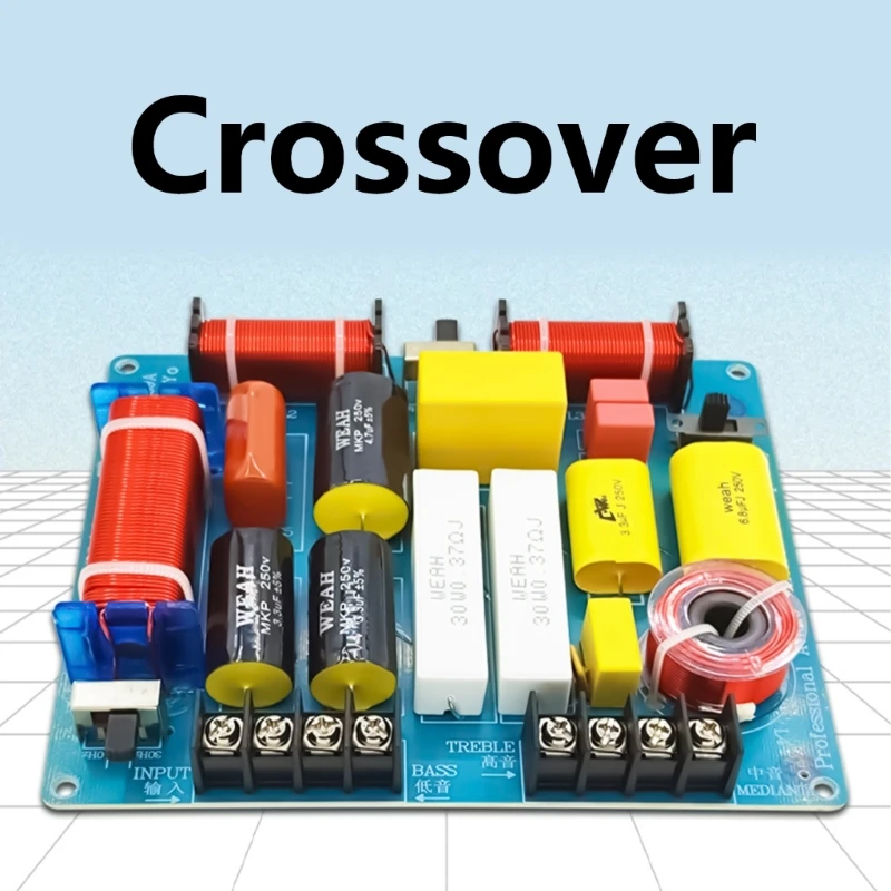 

Speaker Frequency Divider Board Treble Altos Bass 3 Way High Power Sound Crossovers Filter Frequency Distributor Module D2RC