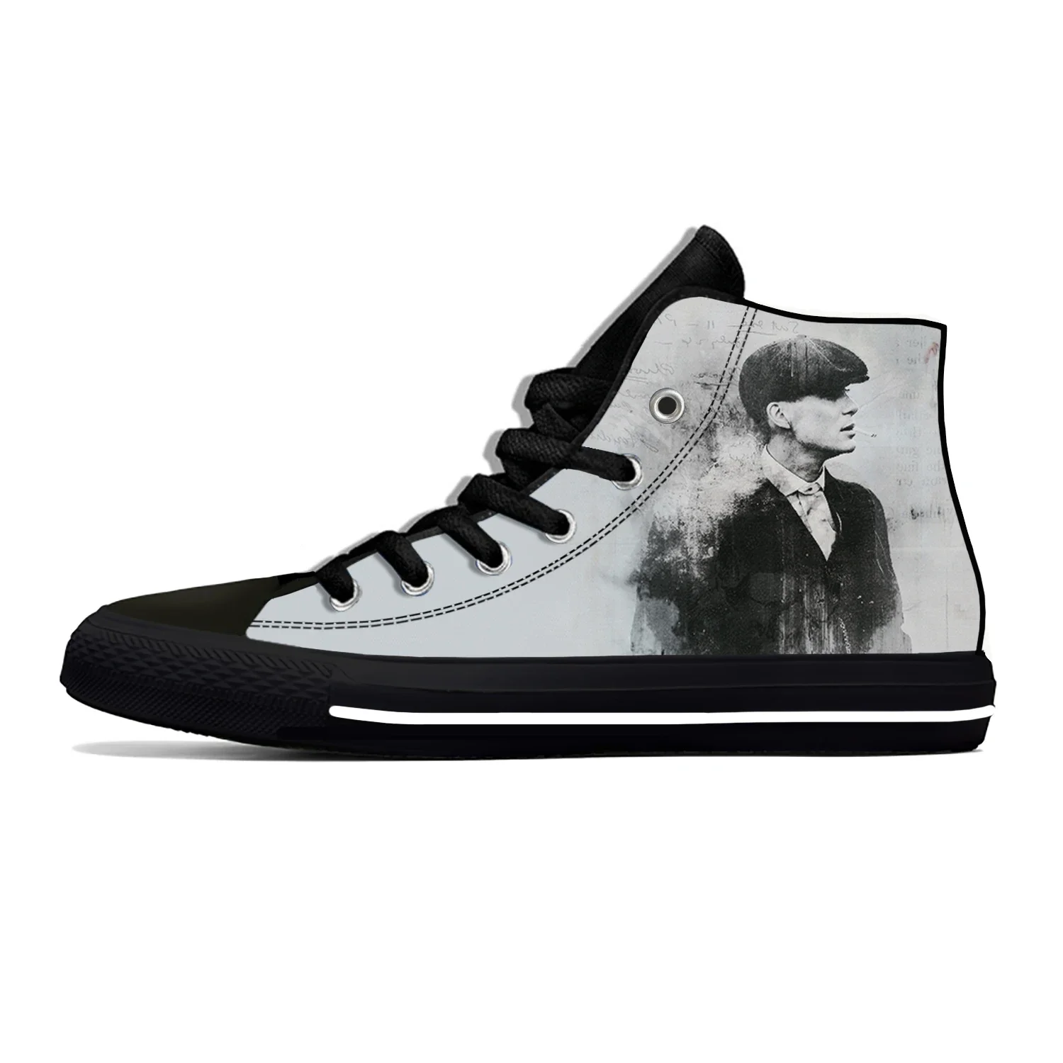 Peaky Blinders Tommy Shelby Anime Cartoon Manga Casual Cloth Shoes High Top Lightweight Breathable 3D Print Men Women Sneakers