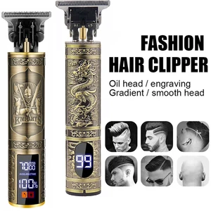 Vintage Hair Clipper Cordless Trimmer portable USB Fast Charging Hair Cutting Machine Electric Shaver Barber Professional Barber