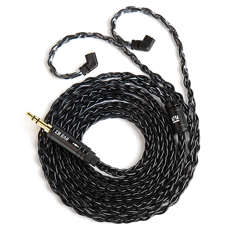 KBEAR ST12 8-Core Silver-Plated IEM Cable 1.2m