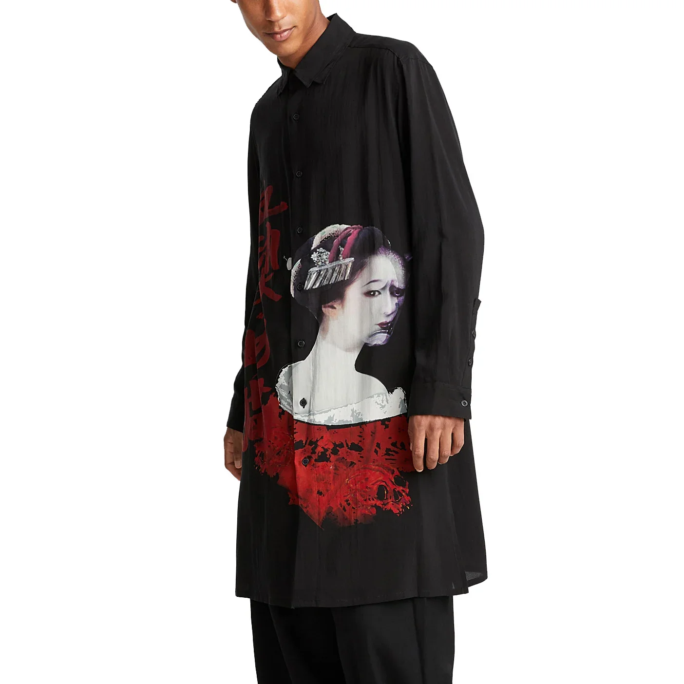 

ДЛИННАЯ РУБАШКА YOJI OOAK с вышивкой Длинная рубашка с вышивкой Yoji Ooak