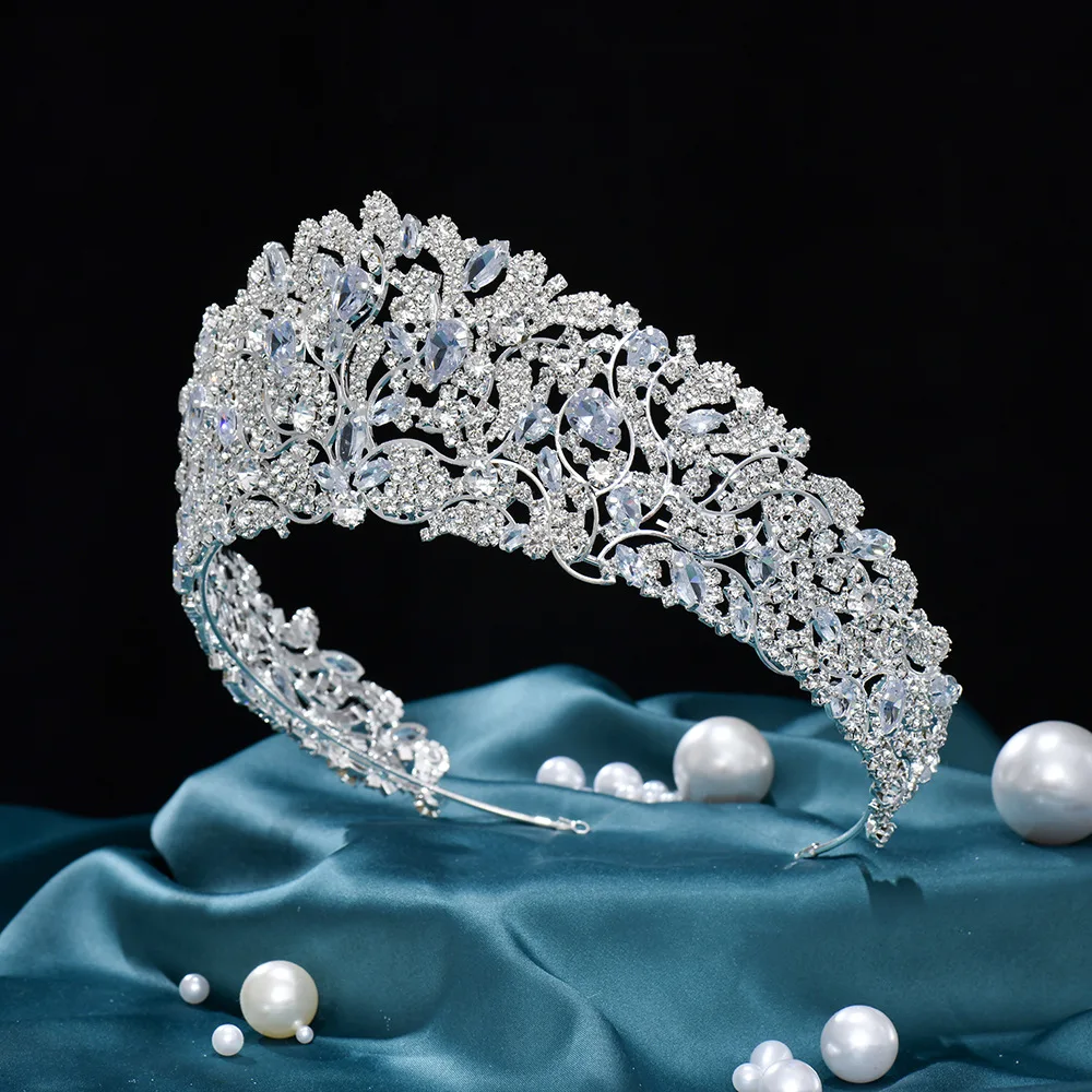 Women Party Hair Jewelry Vintage Luxury Rhinestone Wedding Zircon Hair Accessories