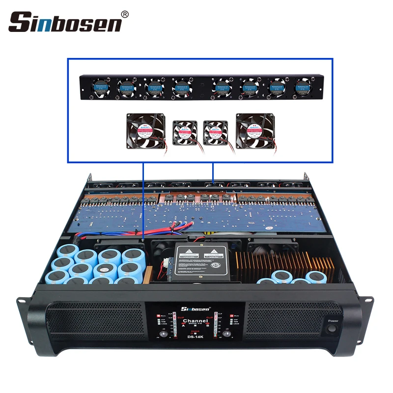 

Аудиоприемники DS-14K, 2-канальный сабвуфер класса TD, 2000 Вт, профессиональные усилители мощности звука