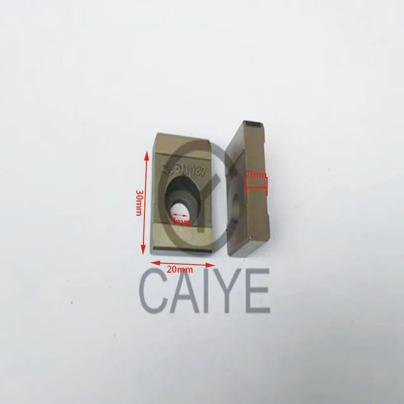 

Высококачественная металлическая подушечка для захвата 611.187 Rapida 105, офсетная печатная машина Kba Gripper Fingers Pad