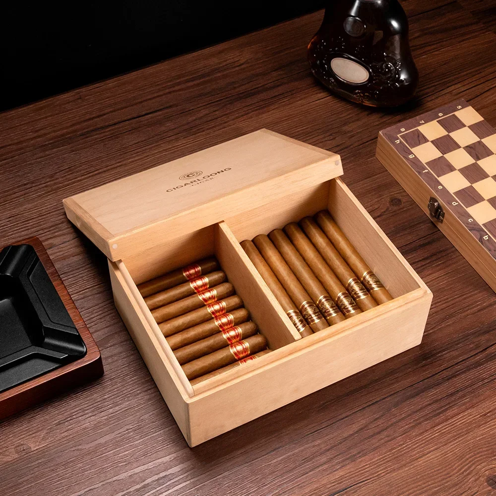 150PCS/50PCS Cigar Humidor Cigars Accessories Cigar Box Humidifier Portable Cases Accesories Professional Travel Humidors Cedar