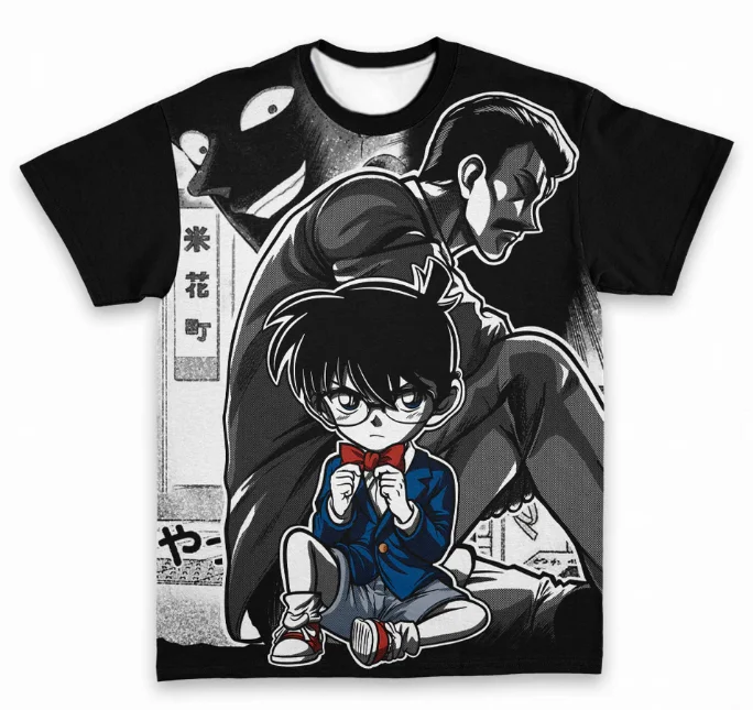 There's Only One Truth! Adults and Kids Can Instantly Become Detectives By Wearing The Conan 3D Printed T-shirt, Shorts Friend