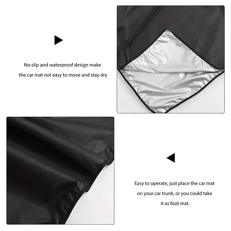 Tapis de chargement universel imperméable en Fiber de Polyester, 1 pièce, doublure de bagage Portable anti-poussière, tapis pour animaux de compagnie pour voiture SUV, Protection des coffre