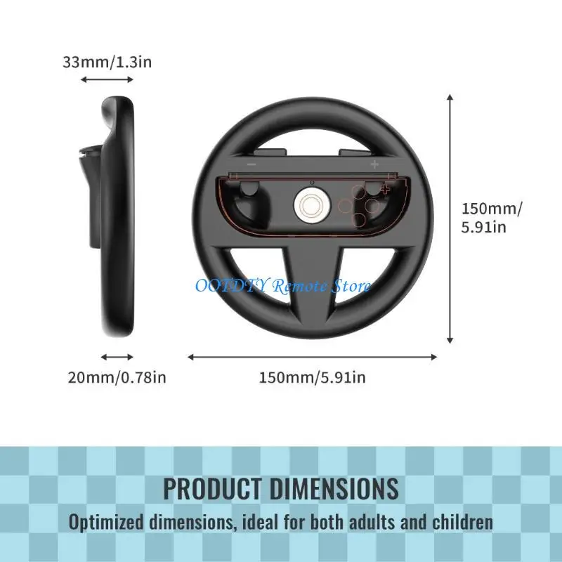 DXAB Portable Game Console Controller Racing Steering Wheel untuk Gameplay akhirnya