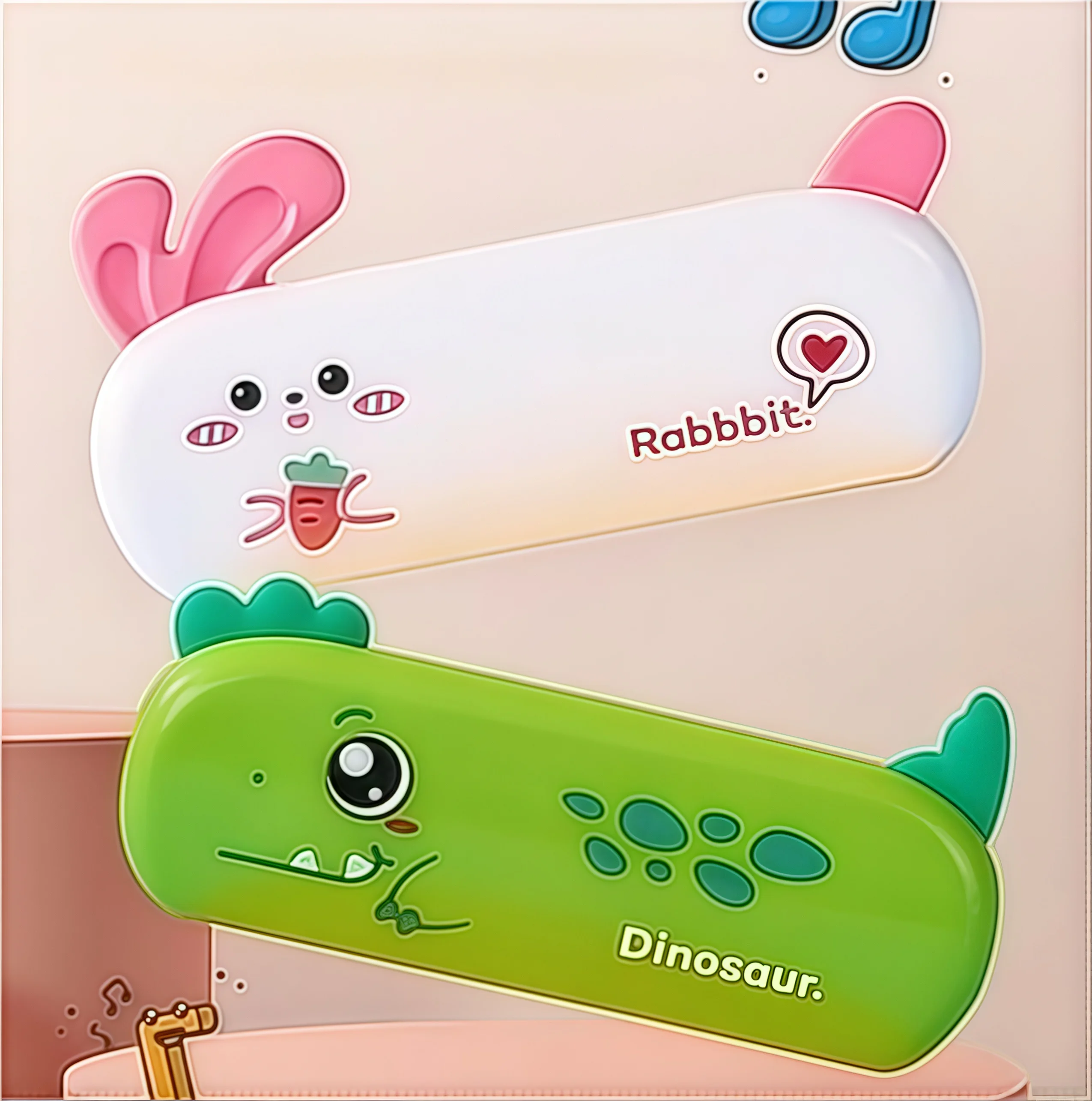 Children's cartoon harmonica beginner's entry-level blowing instrument lung capacity training baby early education instrument