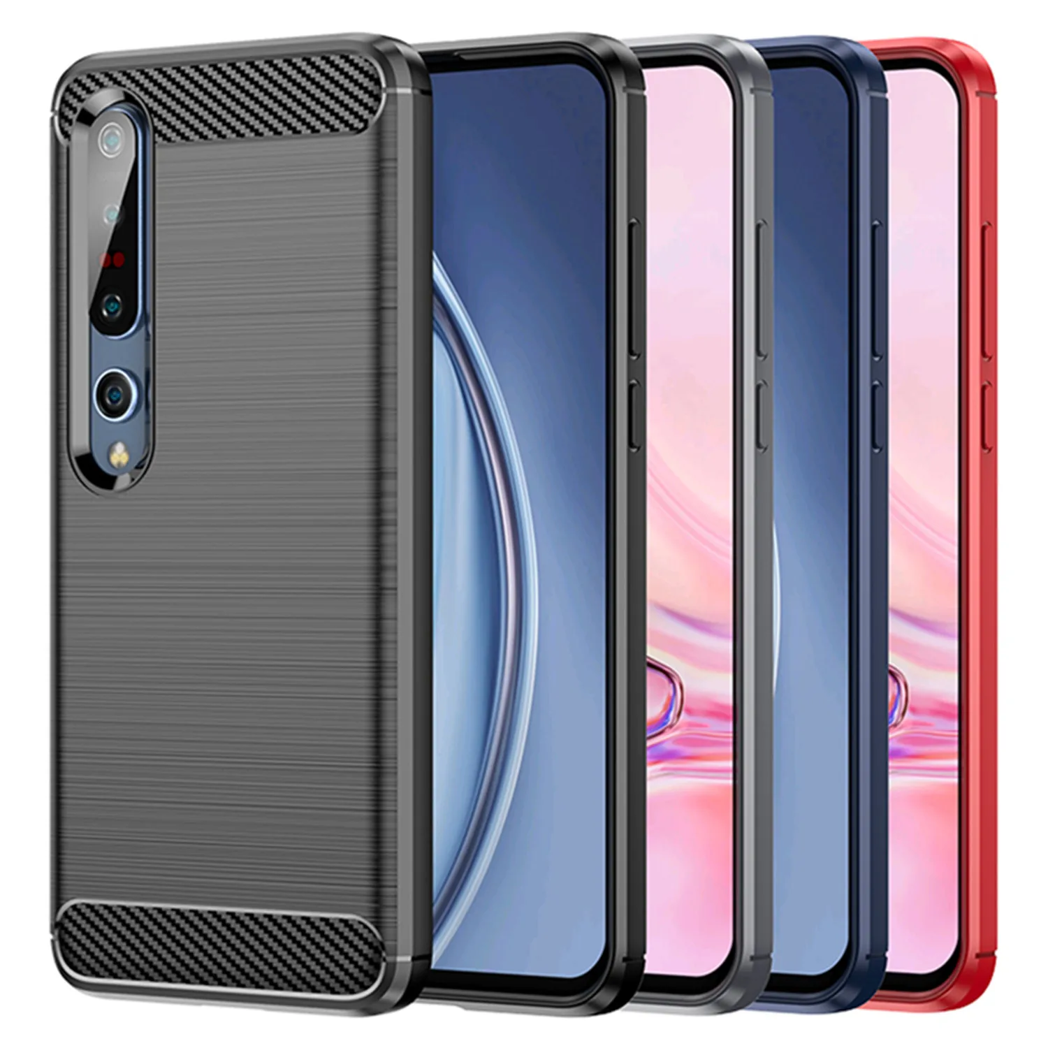 

For Xiaomi 10 Mi10 Pro mi10t pro 10s 10i 5G Silicone Case for Mi 10lite 5g mi 10t lite Note10 lite 10pro Shockproof Back Cover
