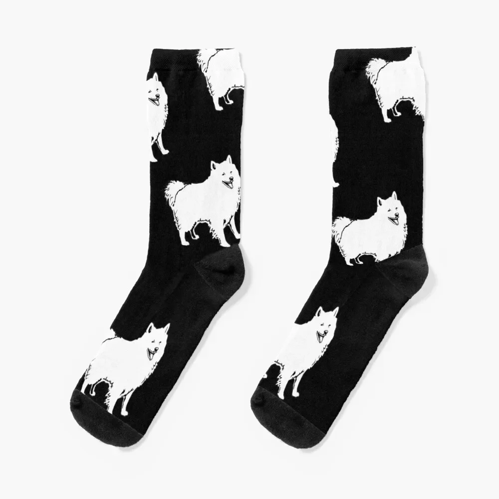 

American Eskimo Dog Breed Pattern Socks gym luxury golf gifts Mens Socks Women's