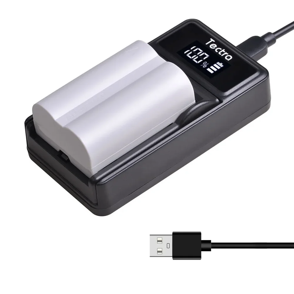 PS-BLM5 Battery / Slim USB Charger for Olympus BLM-5, Olympus C-8080, C-7070, C-5060, E1, E3, E5, E300, E330, E500, E510, E520