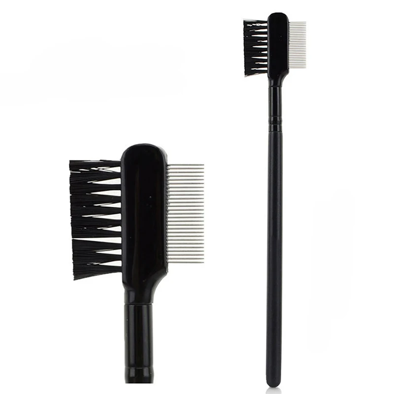 1PC Eyelash Brush Eyebrow Comb Makeup Brushes Professional Dual Makeup Tool maquiagem Black Kabuki Wood Beauty